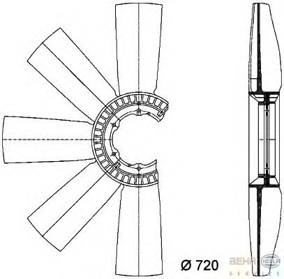 Compre 49818 NRF Ventilador (roda de aletas) do radiador de esfriamento