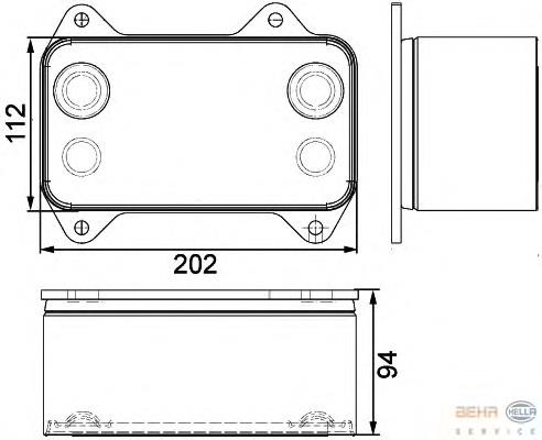 Radiador de óleo 1387035 DAF