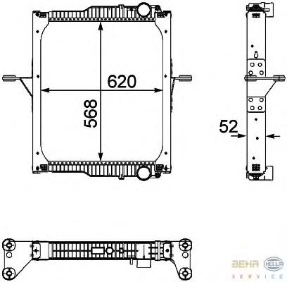 Radiador de esfriamento de motor Renault (RVI) 7420809769 preço, a partir de 423,26 USD