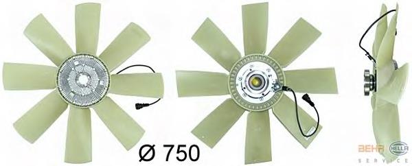 8MV376731481 HELLA Acoplamento viscoso de ventilador de esfriamento