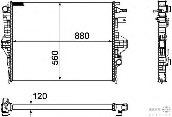 Compre 95810613210 VAG Radiador de esfriamento de motor