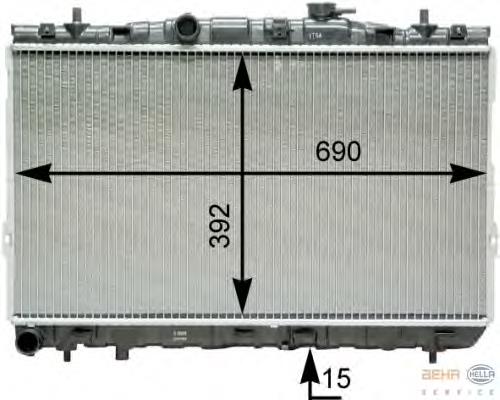 253102C006 Hyundai/Kia Radiador de esfriamento de motor