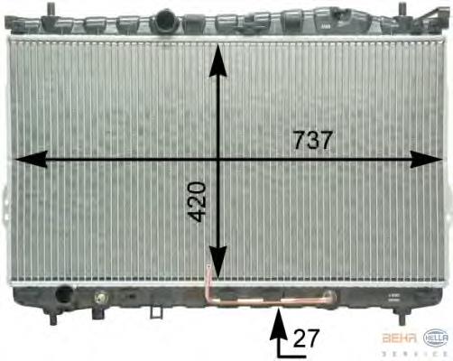 Compre 253103A202 Hyundai/Kia Radiador de esfriamento de motor