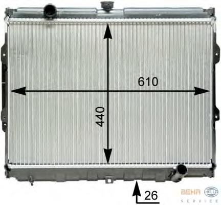 Radiador de esfriamento de motor Nissens 67017 preço, a partir de 225,64 USD