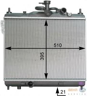 Radiador de esfriamento de motor 253101C050 Hyundai/Kia