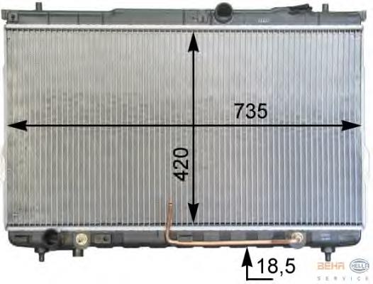 Radiador de esfriamento de motor Hyundai/Kia 2531026470 preço, a partir de 142,87 USD