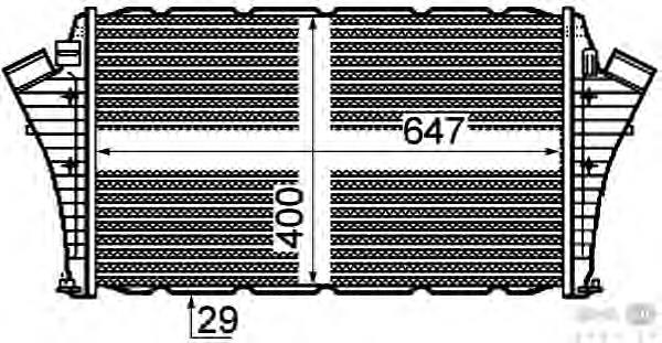 6302065 Opel Radiador de intercooler