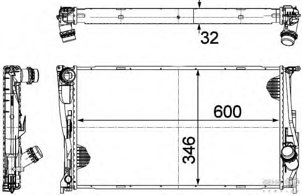 31R07139 Eaclima Radiador de esfriamento de motor