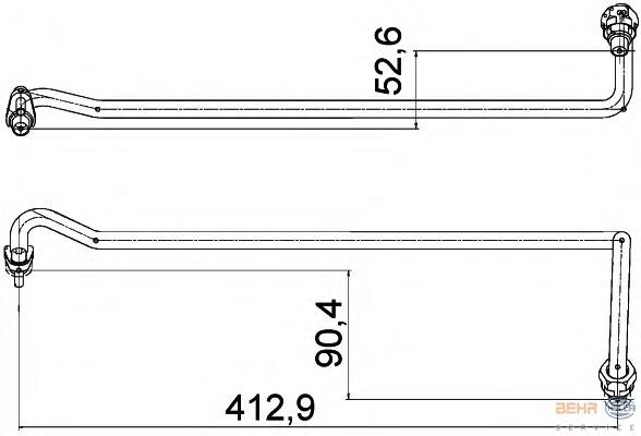 Tubo do radiador de óleo da Caixa Automática de Mudança, inferior VAG 7L0317821D preço, a partir de 76,88 USD