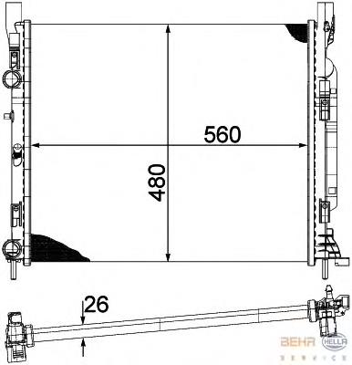 Radiador de esfriamento de motor Mercedes 8200455801 preço, a partir de 87,25 USD