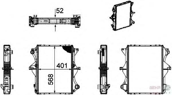 Compre 53858 NRF Radiador de esfriamento de motor