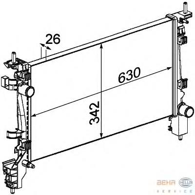 Compre 1330V0 Peugeot/Citroen Radiador de esfriamento de motor