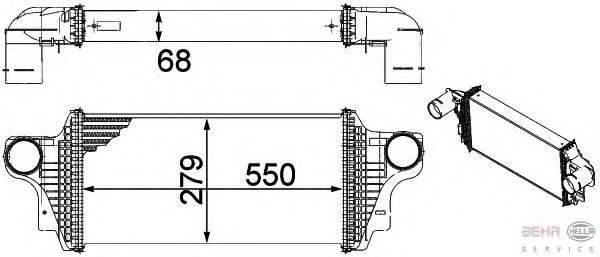 Compre 1645000000 Mercedes Radiador de intercooler