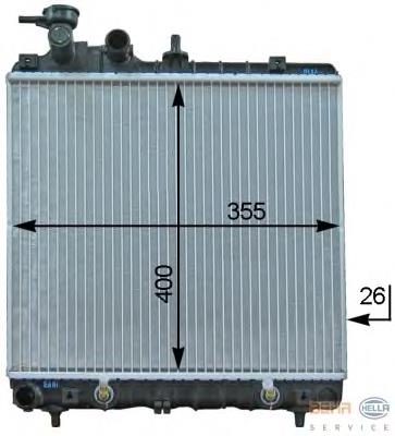 Radiador de esfriamento de motor 53256 NRF