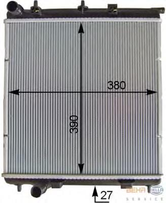 Radiador de esfriamento de motor 870860300 Peugeot/Citroen