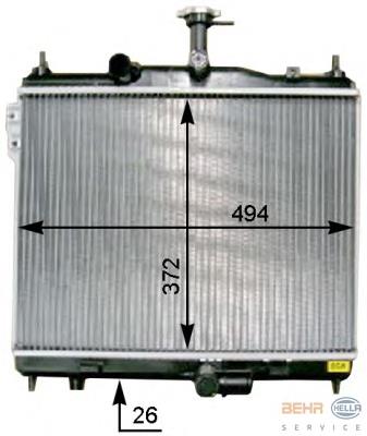 Compre 67512 Nissens Radiador de esfriamento de motor