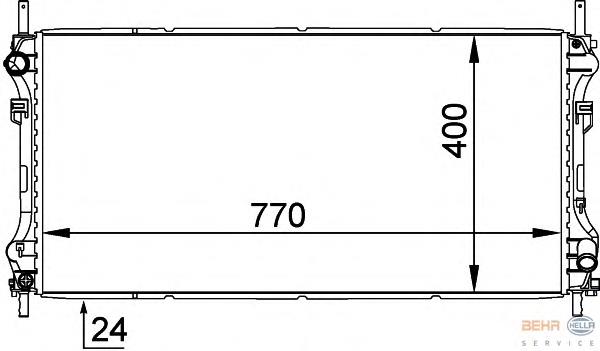 Compre 1671800 Ford Radiador de esfriamento de motor