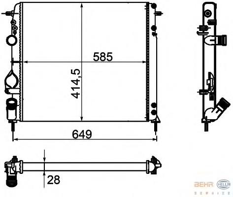 Radiador de esfriamento de motor Renault (RVI) 8660000492 preço, a partir de 46,31 USD
