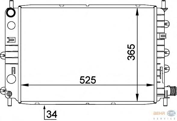 Compre 6792788 Ford Radiador de esfriamento de motor
