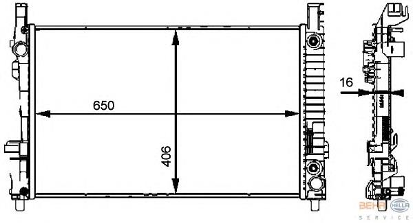 Radiador de esfriamento de motor Mercedes A1695000003 preço, a partir de 137,29 USD