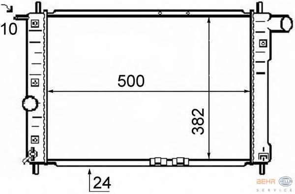 Compre 96559565 General Motors Radiador de esfriamento de motor