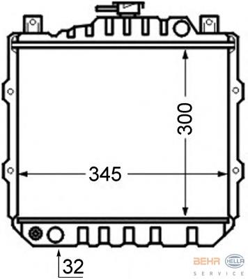 Radiador de esfriamento de motor Suzuki Alto II EC