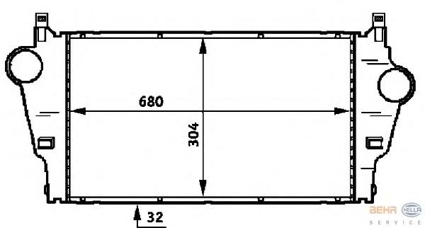 6037J81 Polcar Radiador de intercooler