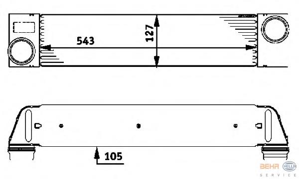 Radiador de intercooler Land Rover PML000010