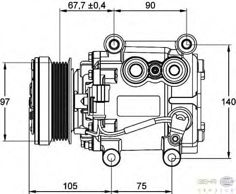 Compre 6924C5 Peugeot/Citroen Compressor de aparelho de ar condicionado