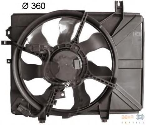 Difusor do radiador de esfriamento, montado com motor e roda de aletas Hyundai/Kia 253861C100