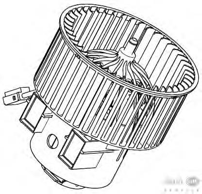 Motor de ventilador de forno (de aquecedor de salão) LR002630 Land Rover