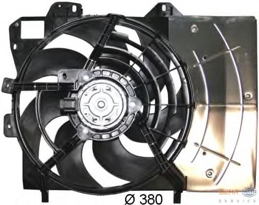 Compre ECI108 Doga Difusor do radiador de esfriamento, montado com motor e roda de aletas