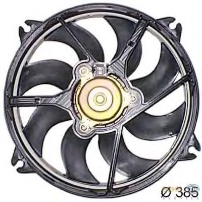 Ventilador elétrico de esfriamento montado (motor + roda de aletas) AC259285 Maxgear
