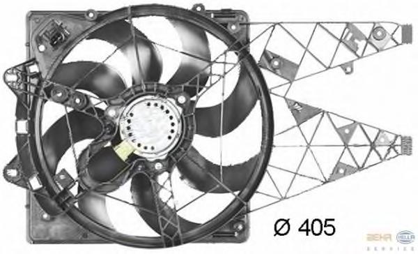 Difusor do radiador de esfriamento, montado com motor e roda de aletas NRF 47890 preço, a partir de 119,73 USD