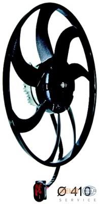 30959017 AND Ventilador elétrico de esfriamento montado (motor + roda de aletas) esquerdo