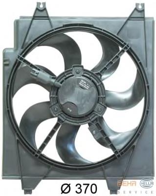 Difusor do radiador de esfriamento, montado com motor e roda de aletas 47600 NRF