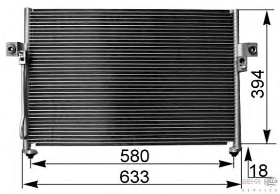 Radiador de aparelho de ar condicionado Hyundai/Kia 976064A250