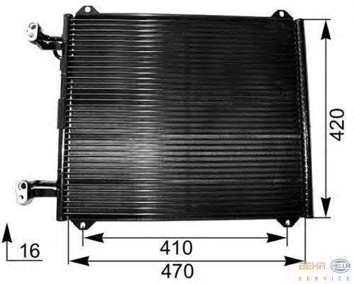 Compre 8Z0260403F VAG Radiador de aparelho de ar condicionado