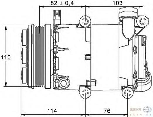 Compressor de aparelho de ar condicionado 135136 ACR