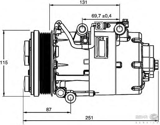 Compre 4M5M19D629AE Ford Compressor de aparelho de ar condicionado