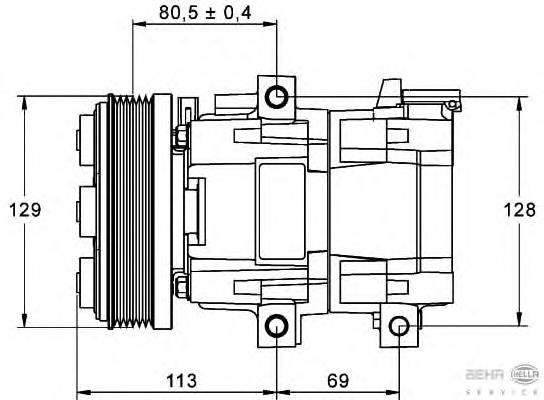 Compre EC056145Z Mazda Compressor de aparelho de ar condicionado