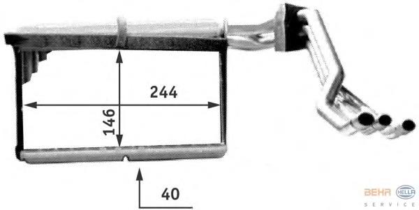 Compre AH137000P Mahle Original Radiador de forno (de aquecedor)
