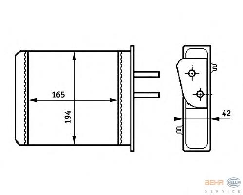 Radiador de forno (de aquecedor) Magneti Marelli 350218493000