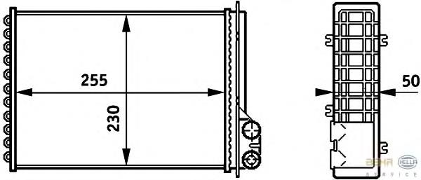 Radiador de forno (de aquecedor) 6025170678 Renault (RVI)