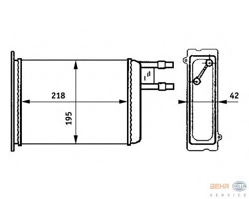 Compre 1321309080 Fiat/Alfa/Lancia Radiador de forno (de aquecedor)