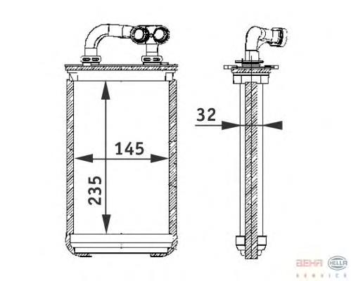 Radiador de forno (de aquecedor) BMW 64118373785