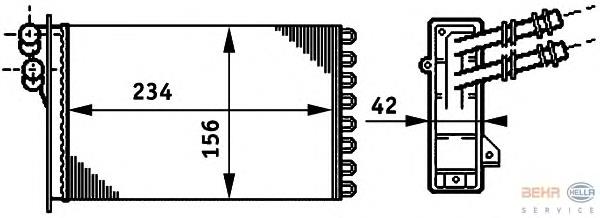 Radiador de forno (de aquecedor) Dasis 049000N