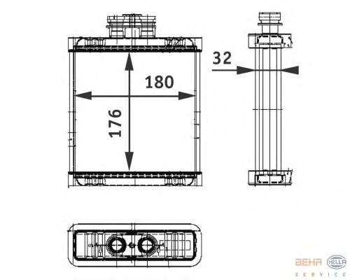 AC519990 Maxgear Radiador de forno (de aquecedor)
