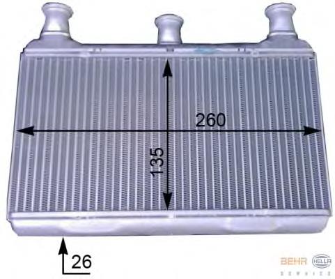 Radiador de forno (de aquecedor) Dasis 059008N