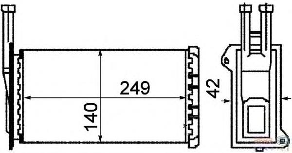 7232897 Ford Radiador de forno (de aquecedor)